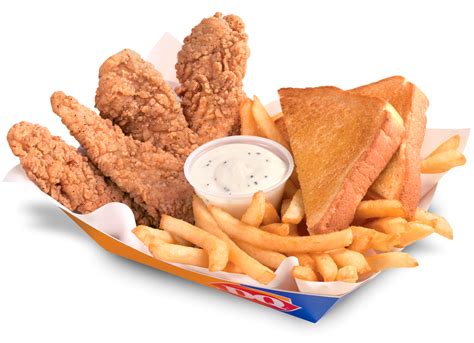 Dairy queen chicken strip basket - 1020 Cal. A DQ ® signature, 100% all white meat seasoned chicken strips are served with crispy fries, Texas toast, and your choice of dipping sauce, such as our delicious country gravy. Available in four- or six-piece baskets. Menu items may vary by location and are subject to change. Chicken availability varies by store based on chicken supply.